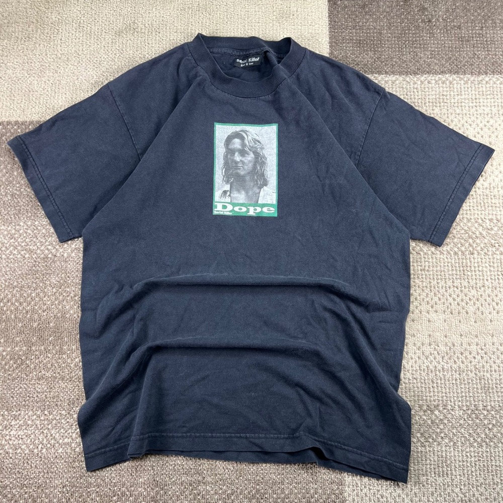 Vintage Serial Killer Dope Fast Times At Ridgemont Graphic T-Shirt Black Mens L